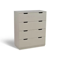 Cómoda Aoko de 4 cajones, Beige