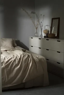 Cómoda Aoko doble 6 cajones, Beige