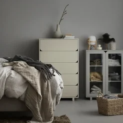 Cómoda Vidja 5 cajones, Sand