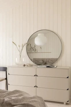 Cómoda Vidja doble, Sand, 6 cajones