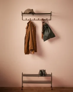Colgador Bill Hat rack, Negro-marrón oscuro