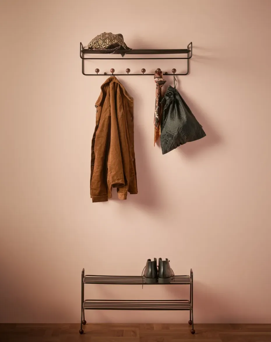 Colgador Bill Hat rack, Negro-marrón oscuro
