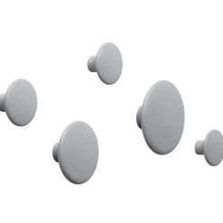 Colgador de pared The Dots, gris, grande