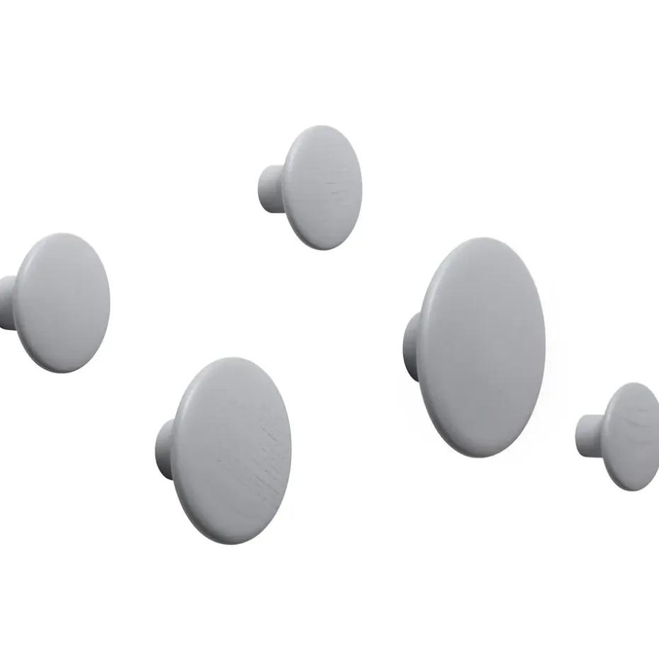 Colgador de pared The Dots, gris, grande
