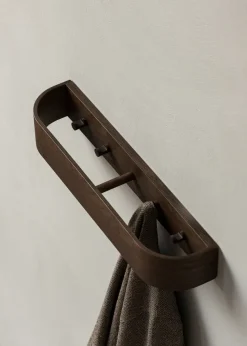 Colgador de ropa Epoch 50 cm., Roble teñido oscuro