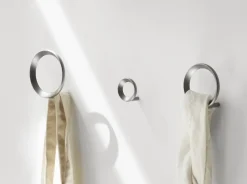 Colgador Loop medium Ø7,8 cm, Brushed Zinc