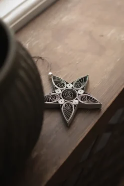 Colganet navideño Paper star 13 cm, Mole