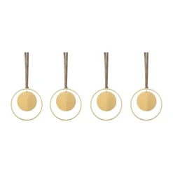 Colgante de navidad KITAI 8,5 cm 4 unidades, Circle