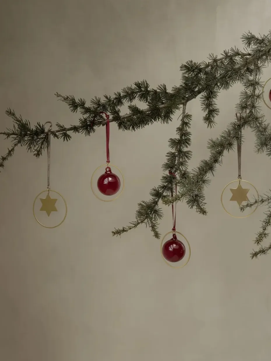 Colgante de navidad KITAI 8,5 cm 4 unidades, Stars