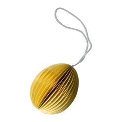Colgante de pascua Ovoid papel 7 cm, Yellow