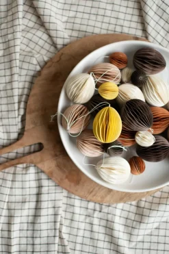 Colgante de pascua Ovoid papel 7 cm, Yellow