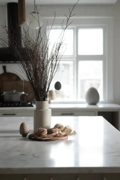 Colgante de pascua Ovoid papel 7 cm, White