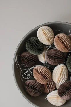 Colgante de pascua Ovoid papel 7 cm, Sand