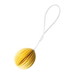 Colgante de Pascua Ovoid papel small 4 cm, Yellow