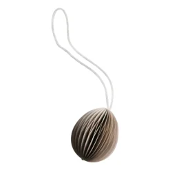Colgante de Pascua Ovoid papel small 4 cm, Sand