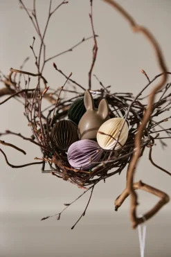 Colgante de Pascua Ovoid papel small 4 cm, Sand