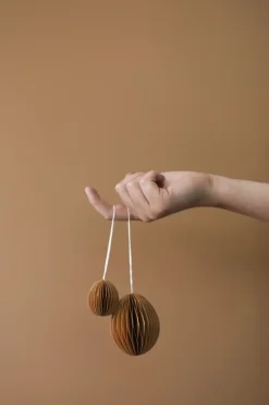 Colgante de pascua Ovoid papel 7 cm, Terracotta