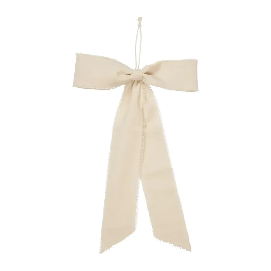 Colgante decorativo Bow large 30x45 cm, Natural