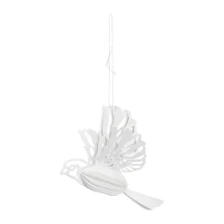 Colgante decorativo de pájaro de papel set de 2, Natural