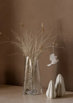 Colgante decorativo de pájaro de papel set de 2, Natural