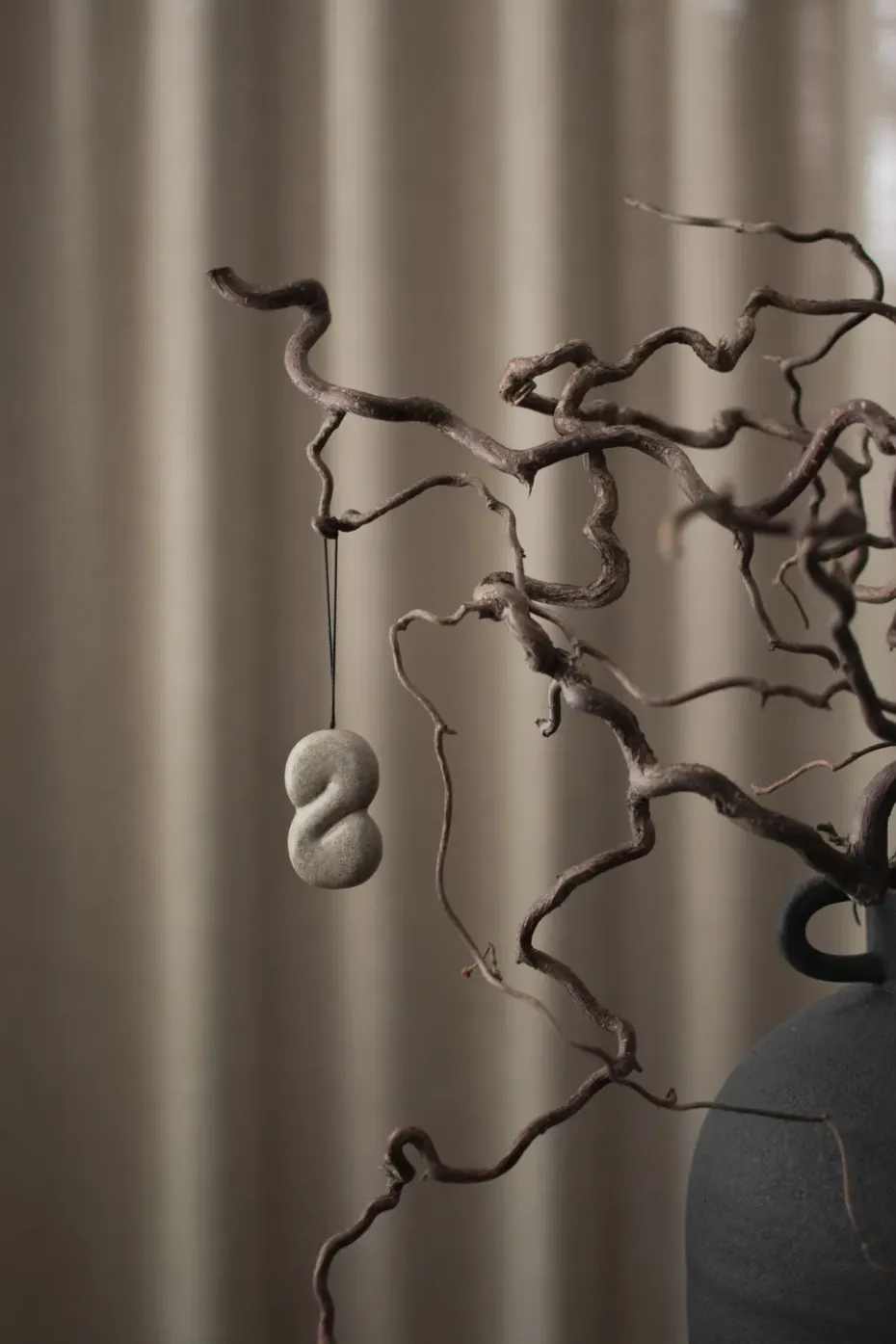 Colgante decorativo Hanging bun, Beige