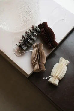 Colgante navideño Paper candy, Dark red