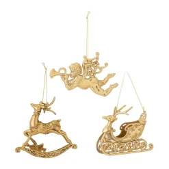Colgantes de Navidad Anisa 3 unidades, Latón