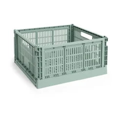 Colour Crate L Square 42x42 cm, Sage green