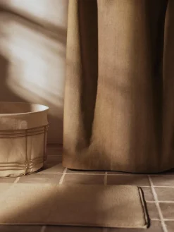 Cortina de baño Chambray, Olive