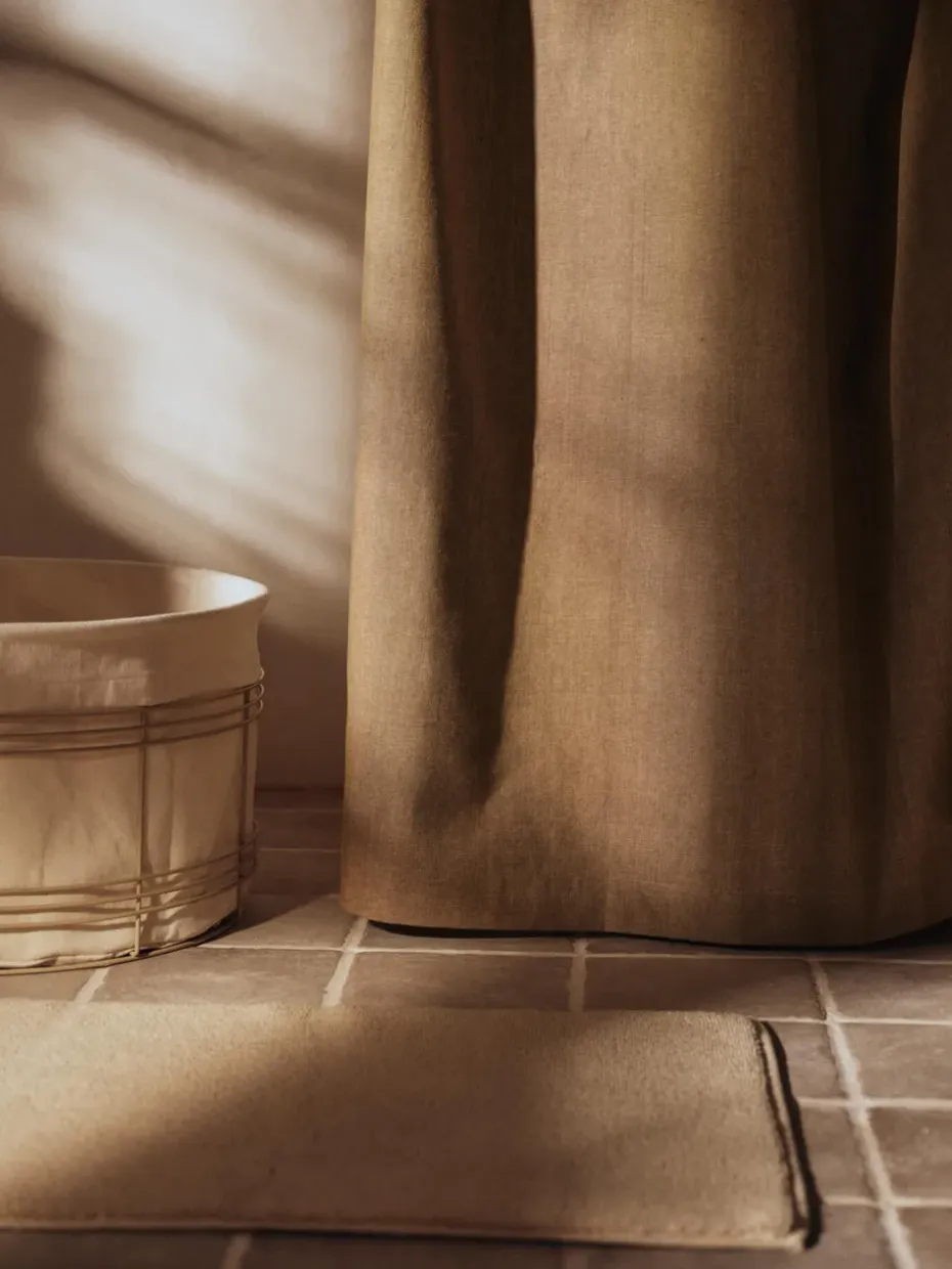 Cortina de baño Chambray, Olive