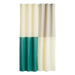 Cortina de baño Check 180x200 cm, Green