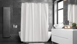 Cortina de baño Match 200x240 cm (extra alta), blanco
