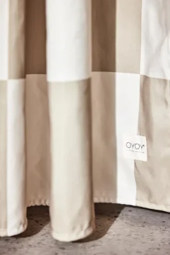 Cortina de ducha Chess 180x180 cm, Clay-offwhite