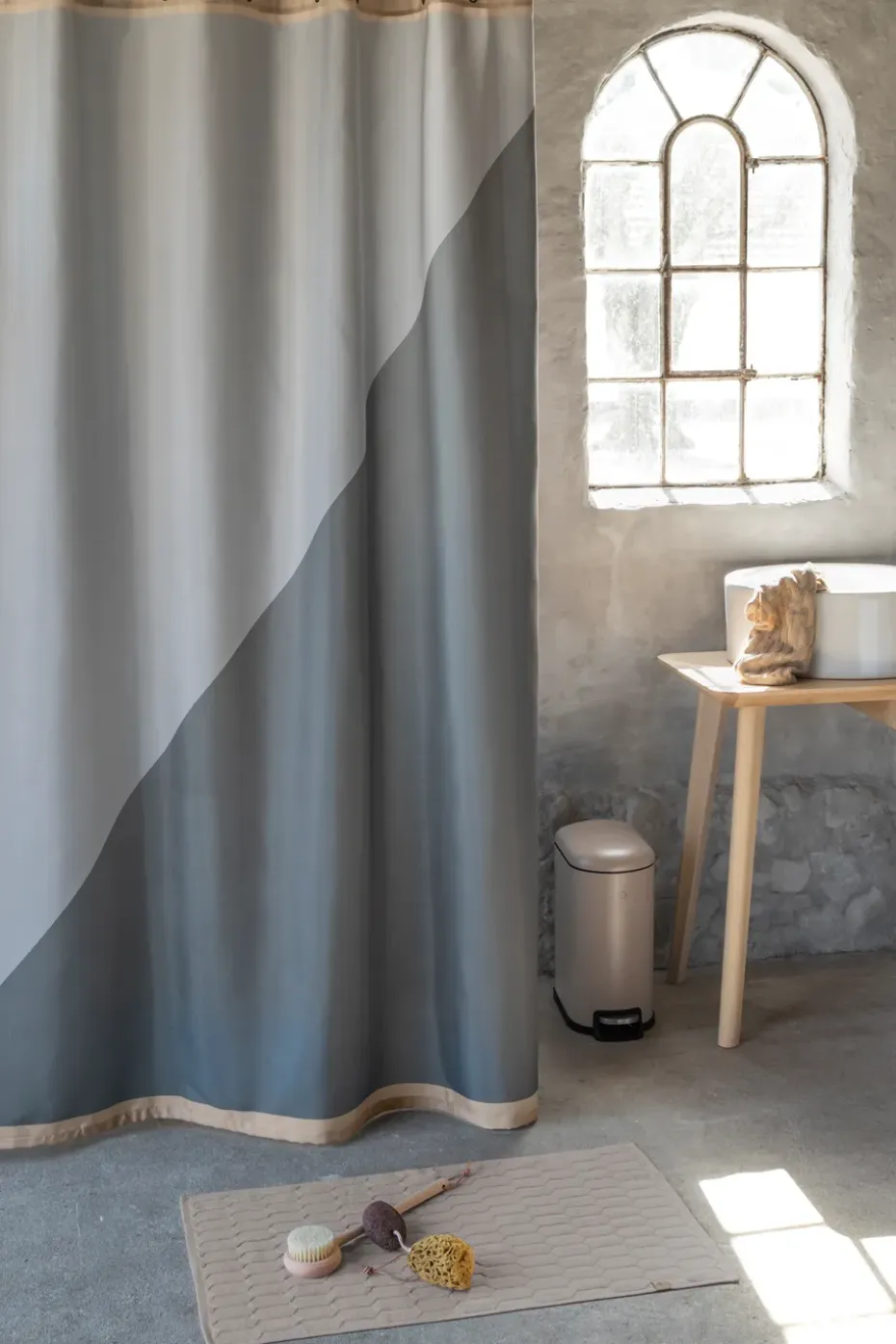 Cortina de ducha Duet 150x200 cm, Gris