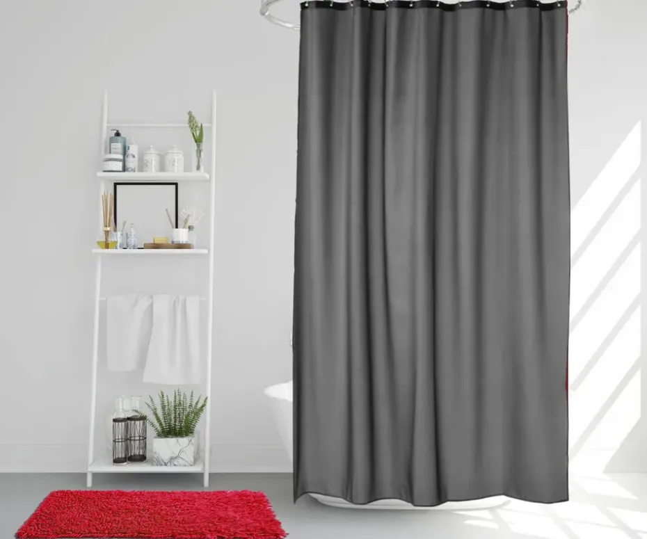 Cortina de ducha Match 200 x 240 cm, extra alto (grafito)