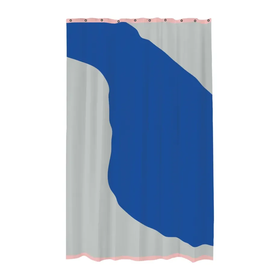Cortina de ducha Nova Arte 150x200 cm, Light grey-cobalt