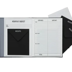 Cuaderno budget Design Letters, negro