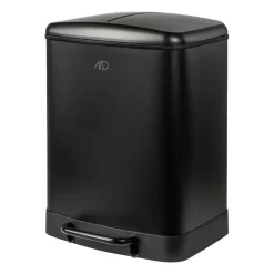 Cubo con pedal Wonda 24 litros, Negro