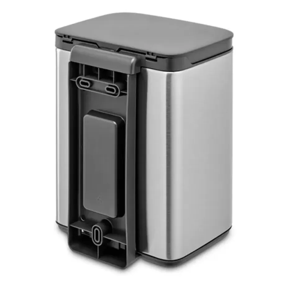 Cubo de basura Bo 4 L, Acero cepillado mate