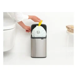 Cubo de basura Bo 4 L, Acero cepillado mate
