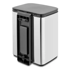 Cubo de basura Bo 7 L, Acero cepillado brillante