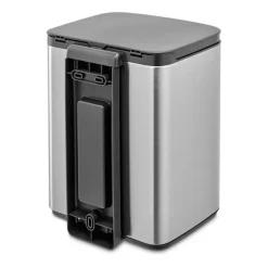 Cubo de basura Bo 7 L, Acero cepillado mate