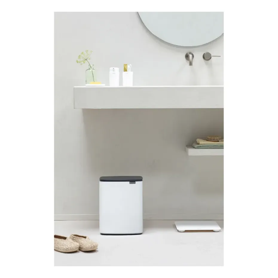 Cubo de basura Bo 12 L, Blanco