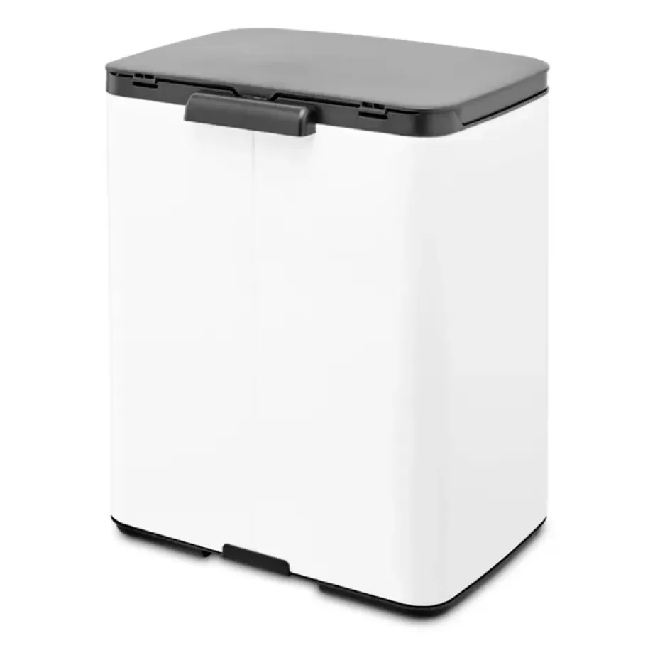 Cubo de basura Bo 12 L, Blanco