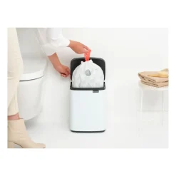 Cubo de basura Bo 7 L, Blanco