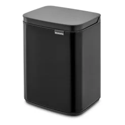 Cubo de basura Bo 4 L, Negro mate