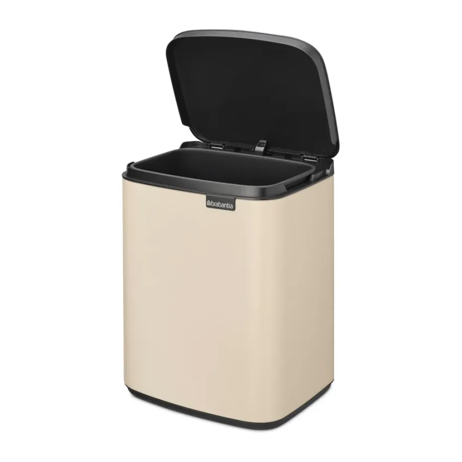 Cubo de basura Bo 7 L, Soft Beige