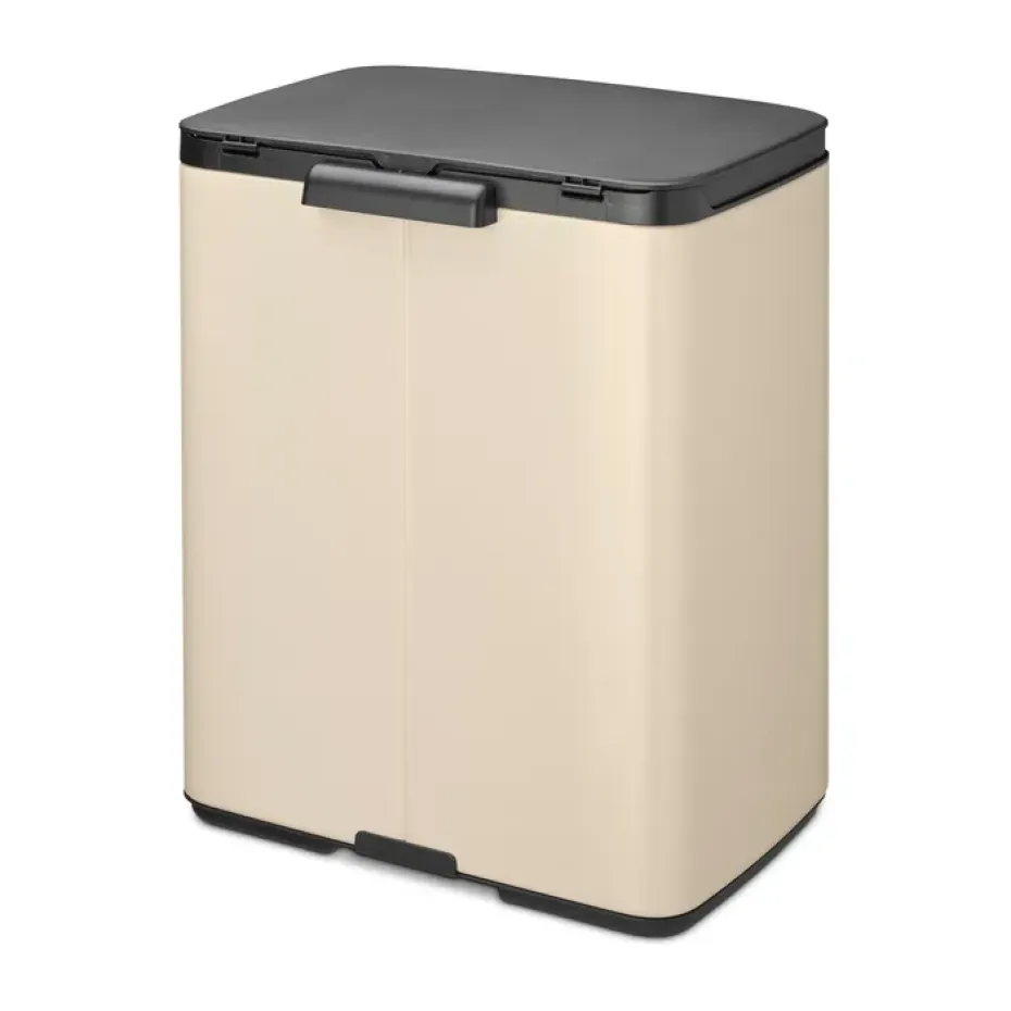 Cubo de basura Bo 12 L, Soft Beige