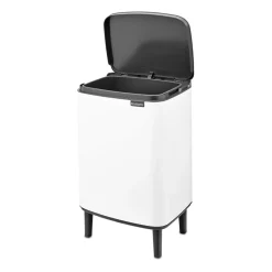 Cubo de basura Bo alto 12 L, Blanco