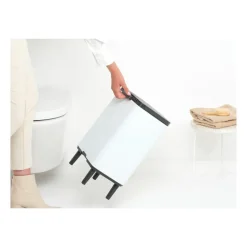 Cubo de basura Bo alto 12 L, Blanco